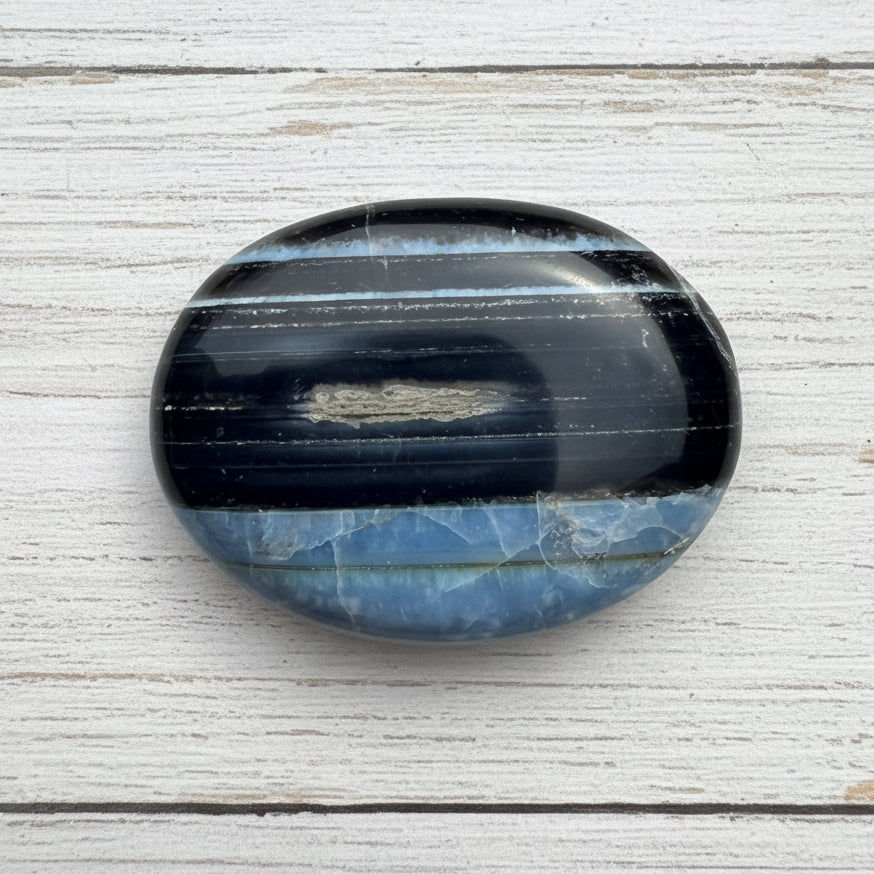 Owyhee Blue Opal Palmstone 73 grams BOP12