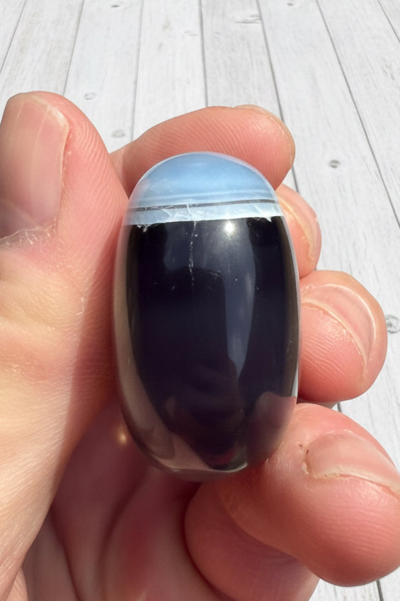 Owyhee Blue Opal Palmstone 57 grams BOP07