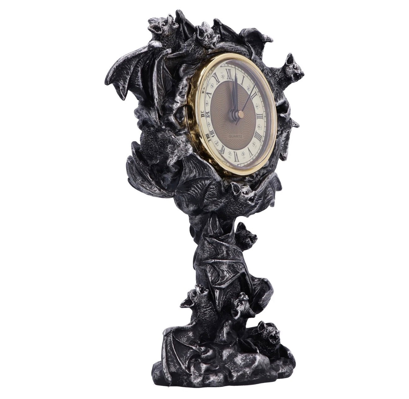 Chiroptera Bat Mantle Clock 24cm