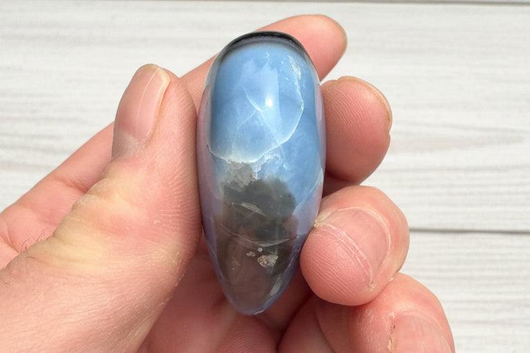 Owyhee Blue Opal Heart Crystal 70 grams BOH10