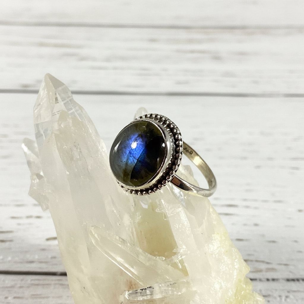 925 Sterling Silver Labradorite Ring