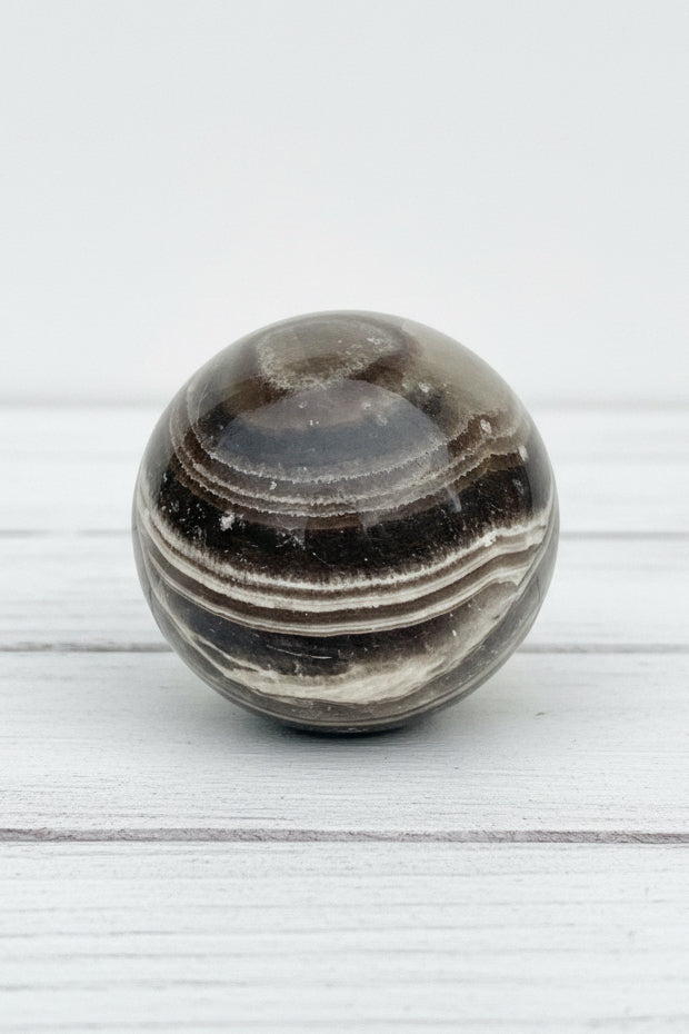 Zebra Calcite Sphere 159 grams ZCS06