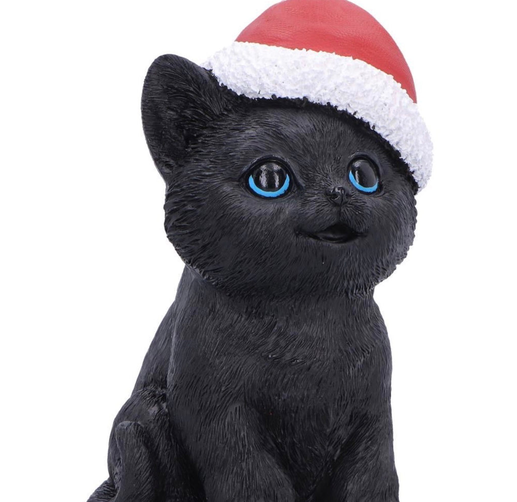 Santa Claws Black Cat Christmas Ornament 18cm