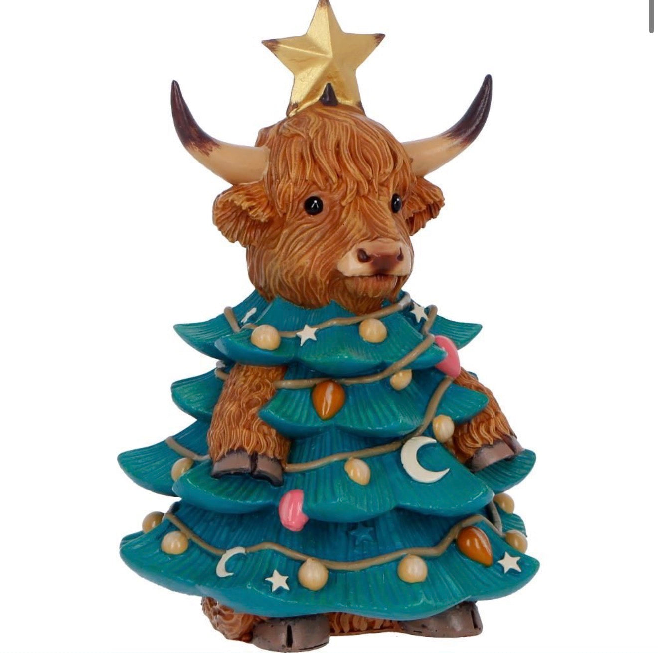 Highland cow Tree 13.5cm