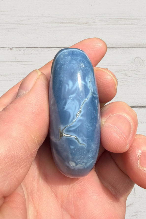 Owyhee Blue Opal Palmstone 74 grams BOP09