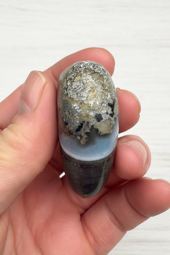 Owyhee Blue Opal Heart Crystal 92 grams BOH06