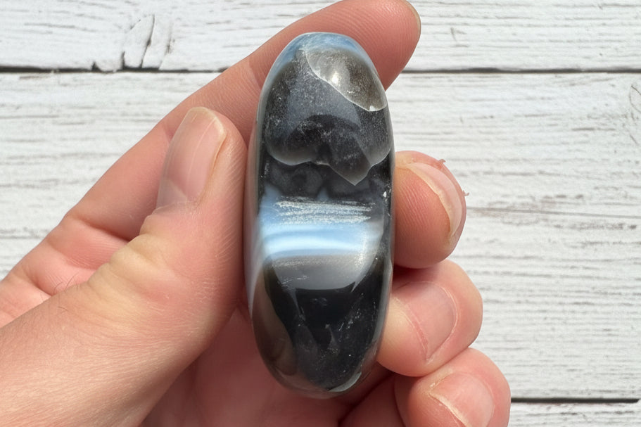 Owyhee Blue Opal Heart Crystal 76 grams BOH09