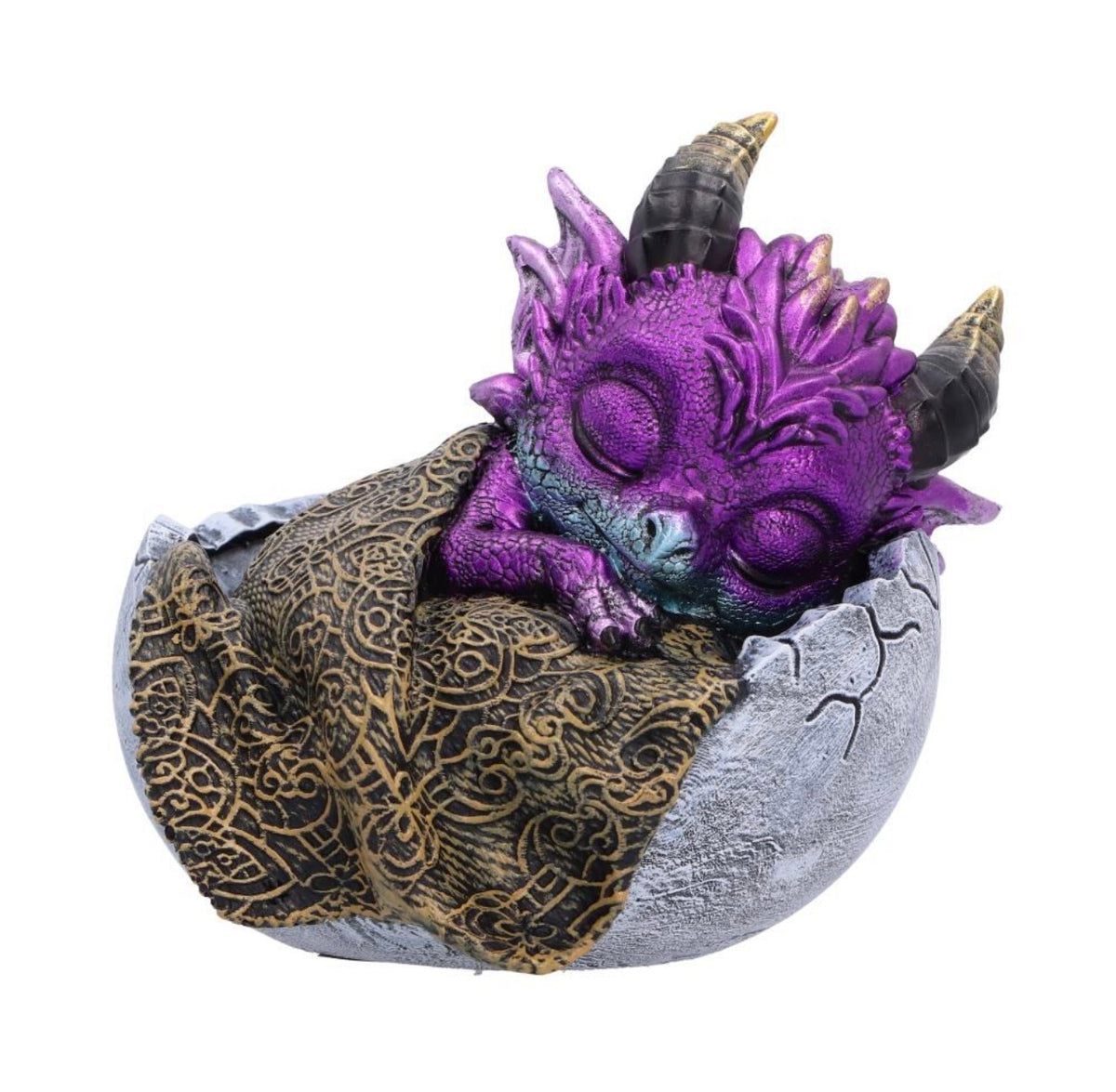 Shellbound Slumber Baby Dragon Ornament 9.5cm