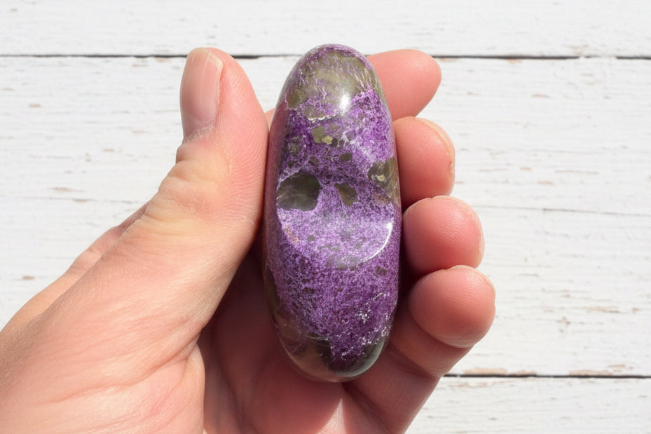 Atlantisite Stichtite Heart Crystal 202 grams AH01