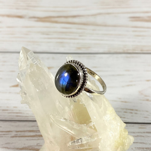 925 Sterling Silver Labradorite Ring