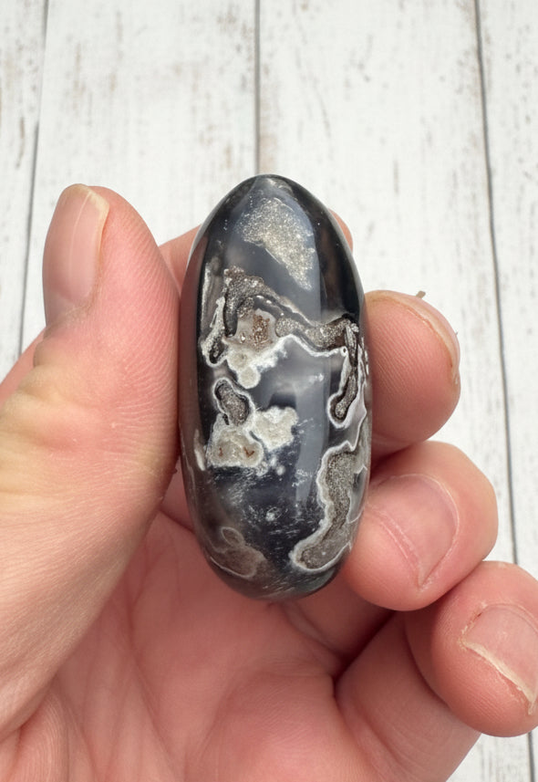 Owyhee Blue Opal Heart Crystal 64 grams BOH13