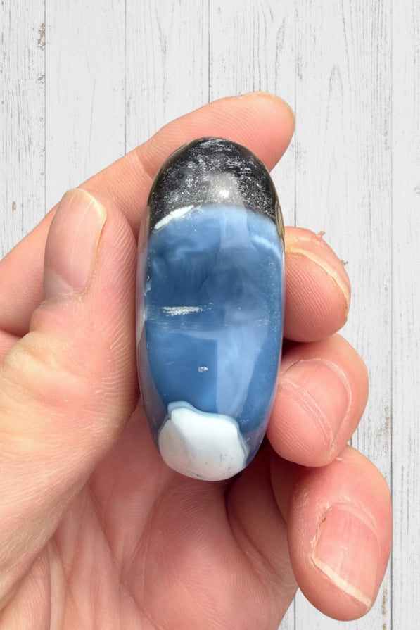 Owyhee Blue Opal Heart Crystal 64 grams BOH13