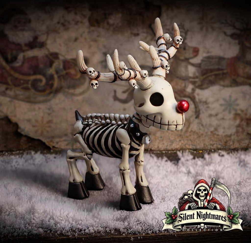 Silent Nightmares: Rudi Reindeer Skeleton Christmas Ornament 10.7cm