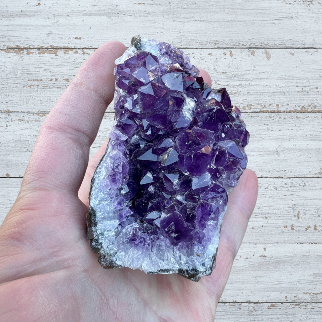 Amethyst Druzy Standing Cut Base 366 grams NPA10