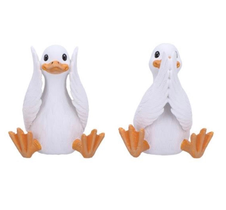 Three Wise Geese See No Evil Set 8.5cm