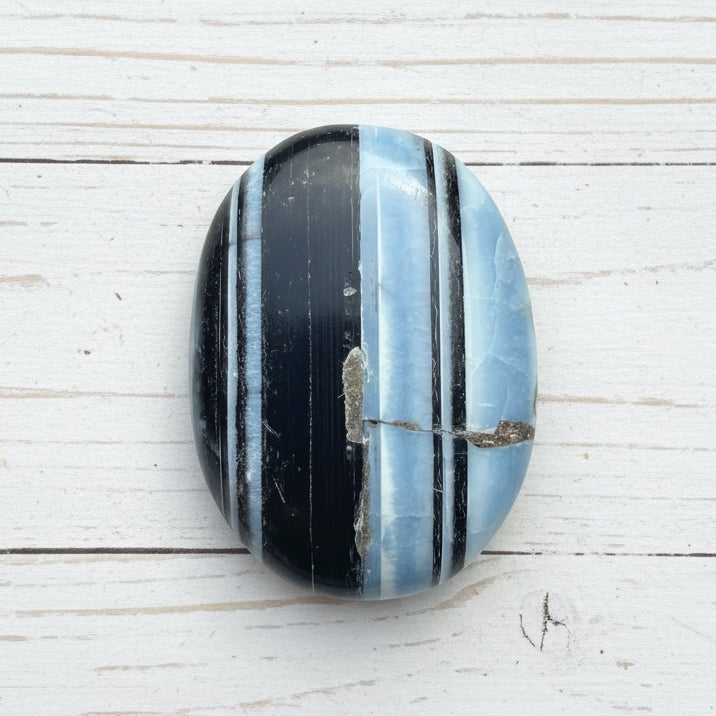 Owyhee Blue Opal Palmstone 74 grams BOP13