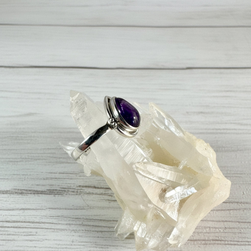 925 Sterling Silver Amethyst Ring