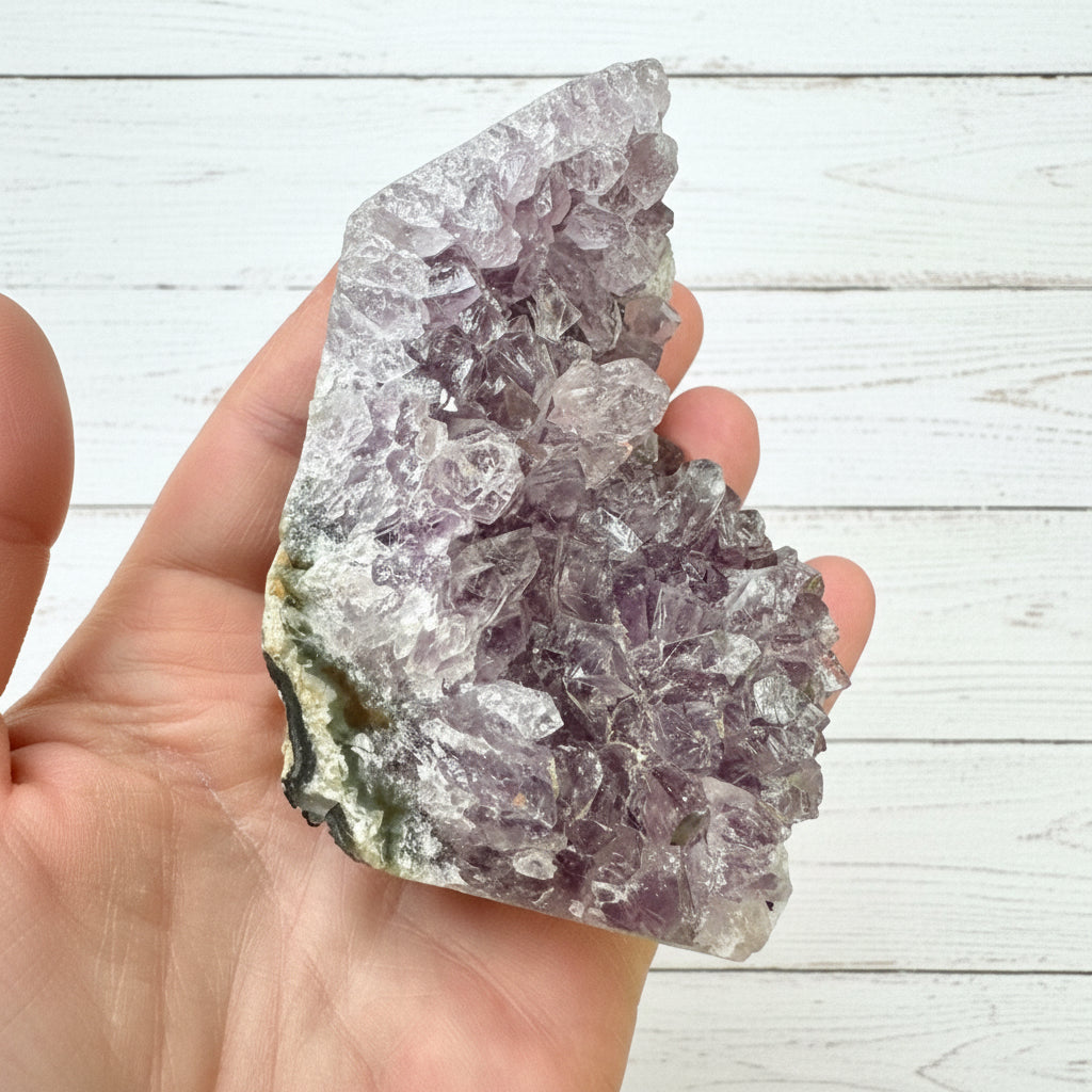 Amethyst Druzy Standing Cut Base 312 grams ACB13