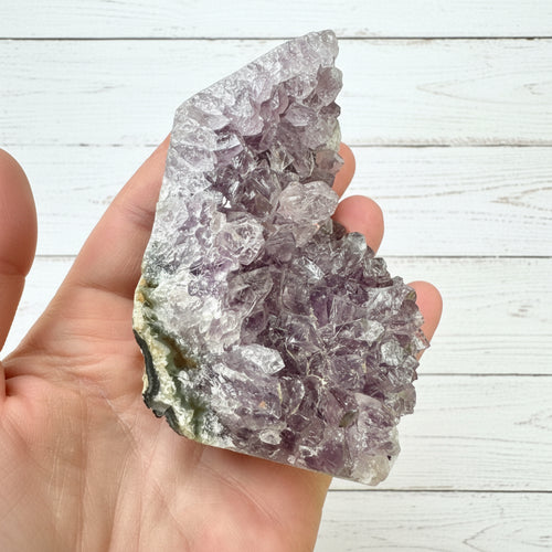 Amethyst Druzy Standing Cut Base 312 grams ACB13