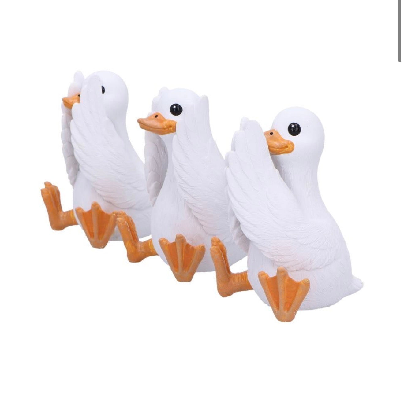 Three Wise Geese See No Evil Set 8.5cm