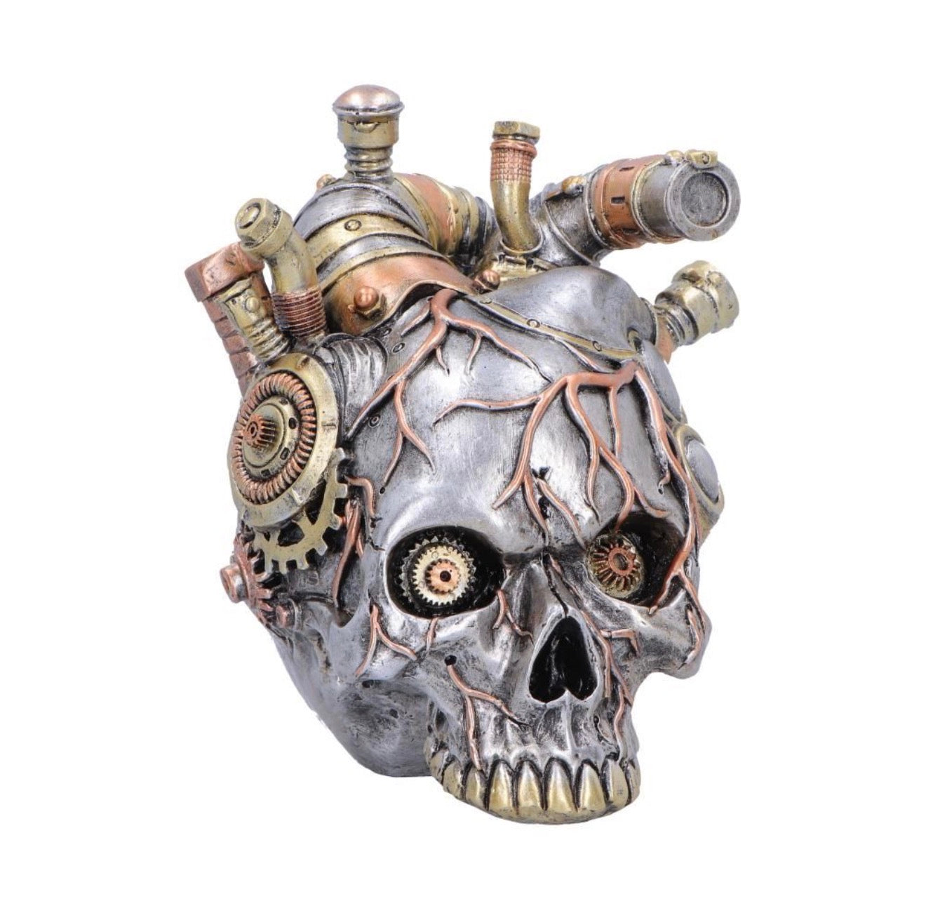 Cardiac Cranium Steampunk Skull 17.5cm