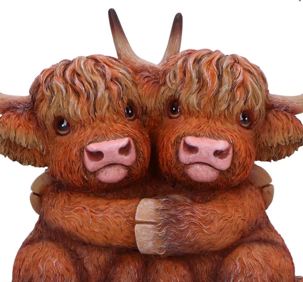 Highland Hug Highland Cow Ornament 14.5cm