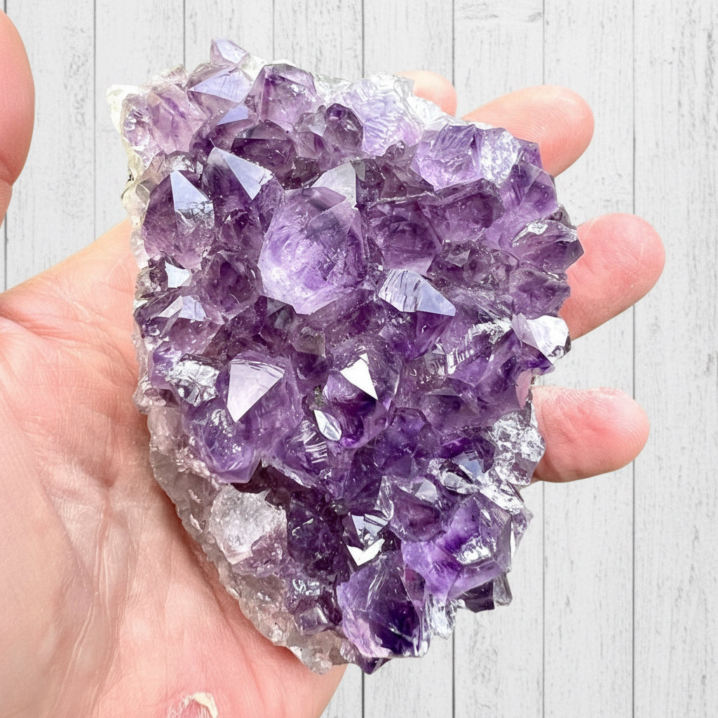 Amethyst Cluster Bed 385 grams AMC11