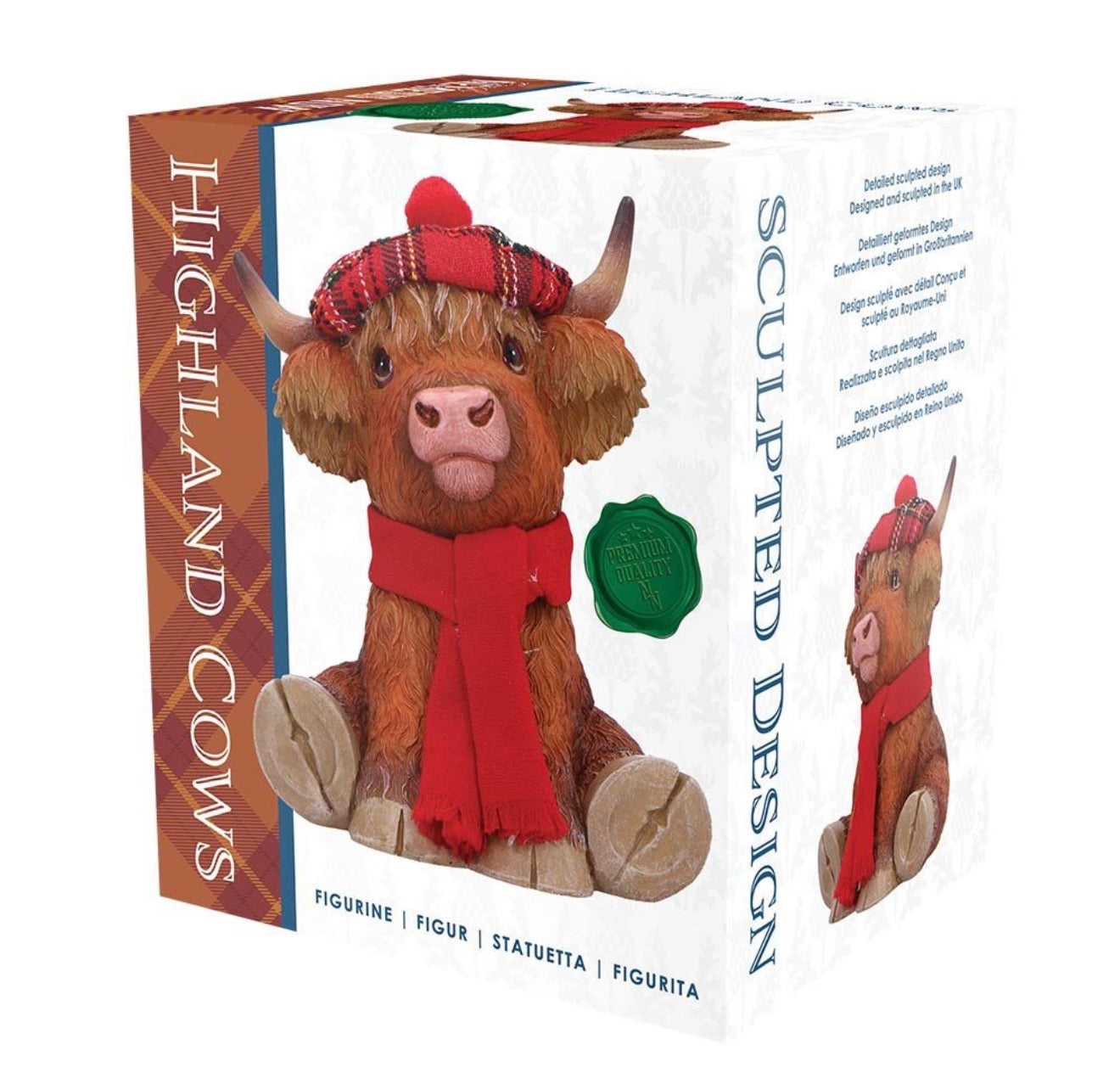 Highland Tam Highland Cows Ornament 11.2cm