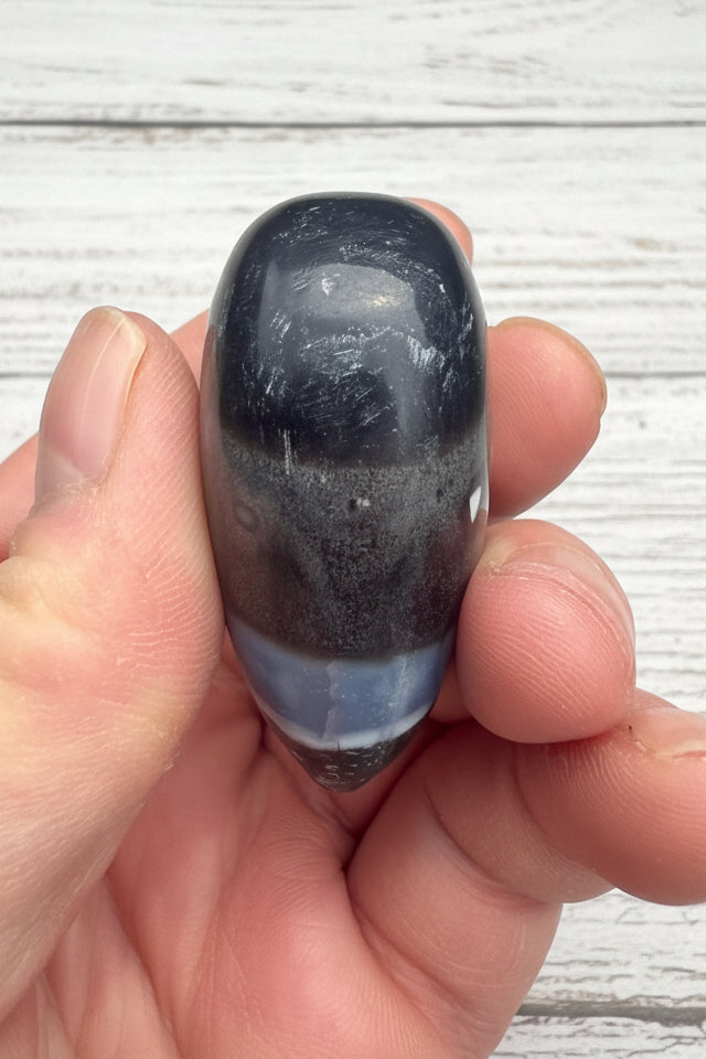 Owyhee Blue Opal Heart Crystal 83 grams BOH12