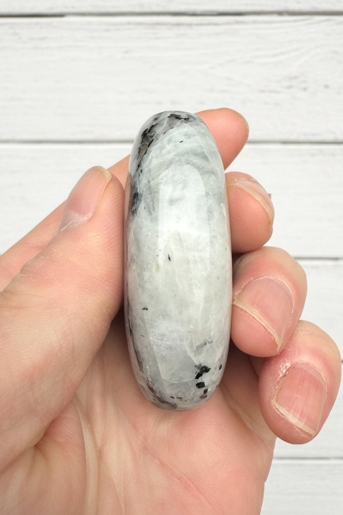 Rainbow Moonstone Palmstone 104 grams RMP03