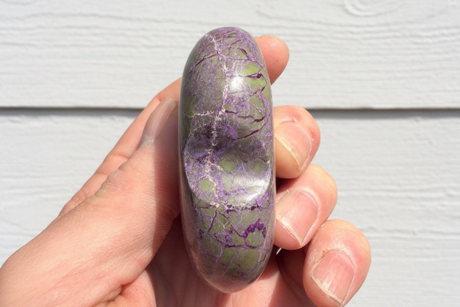 Atlantisite Stichtite Heart Crystal 118 grams AH03