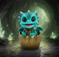 Shellbound (Green) Baby Dragon in Egg Ornament 9.1cm