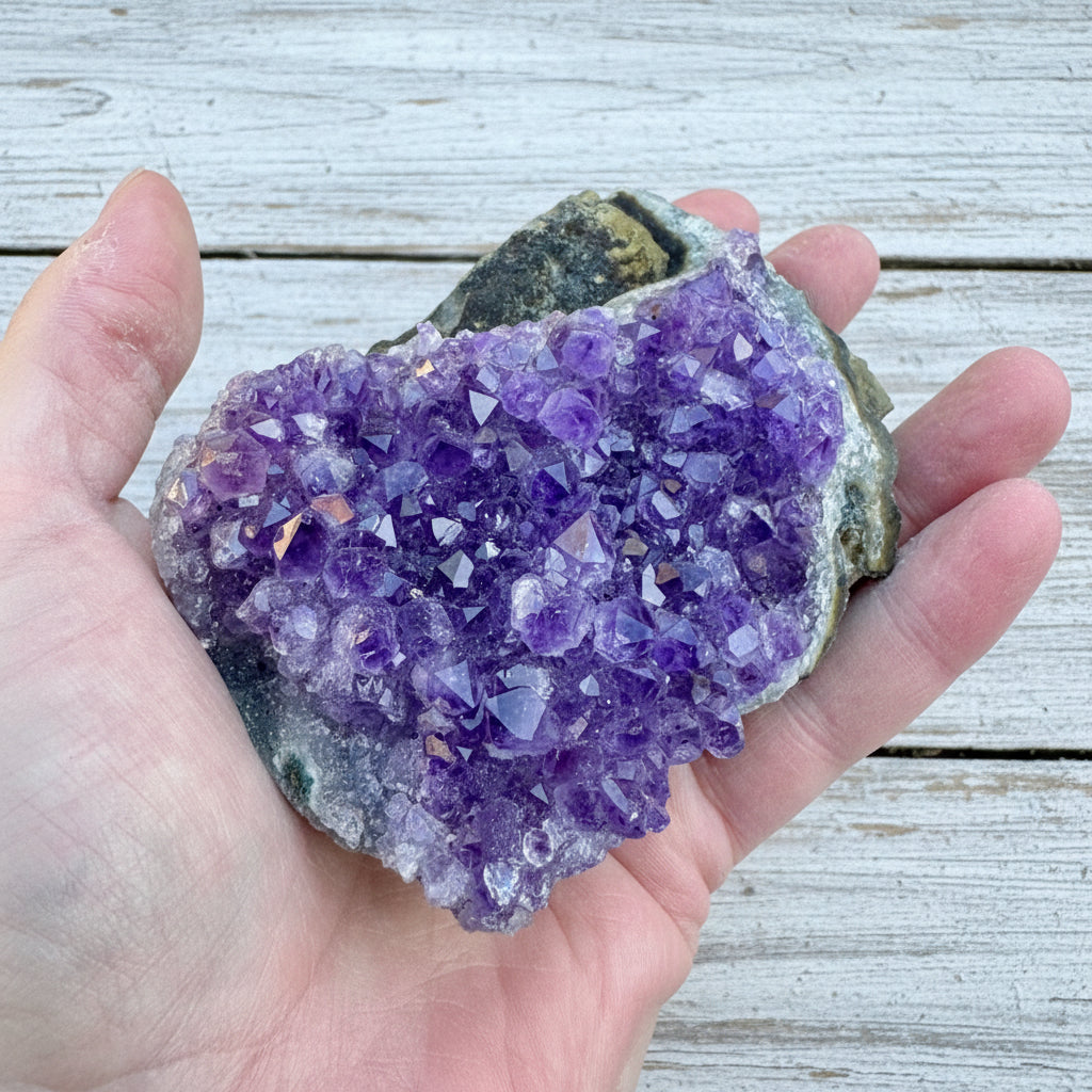 Amethyst Cluster Bed 309 grams AMSG08