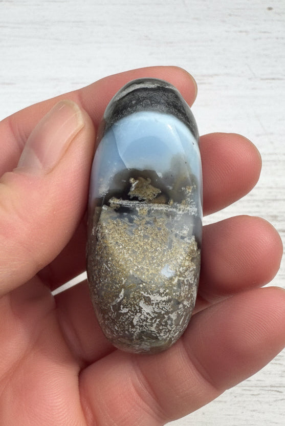 Owyhee Blue Opal Heart Crystal 92 grams BOH06