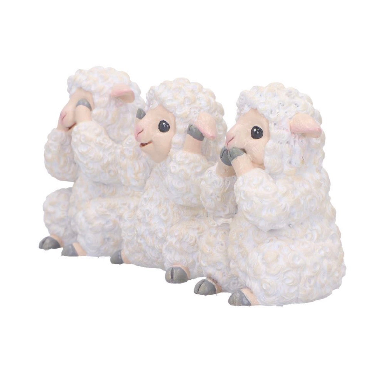 Three Wise Sheep See No Evil Set 8.5cm