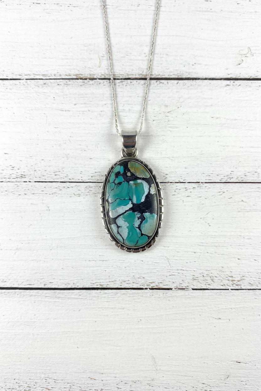 925 Sterling Silver Turquoise Pendant