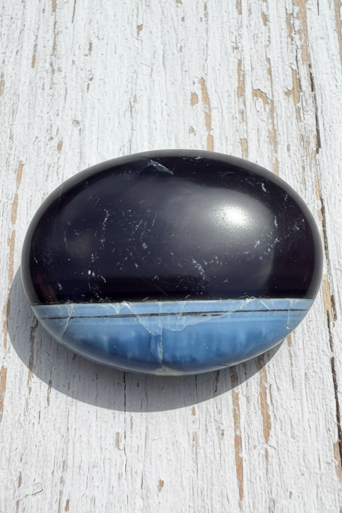Owyhee Blue Opal Palmstone 57 grams BOP07
