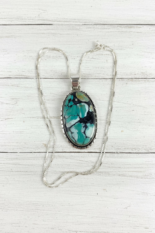 925 Sterling Silver Turquoise Pendant