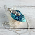 925 Sterling Silver Shattuckite Owl Pendant