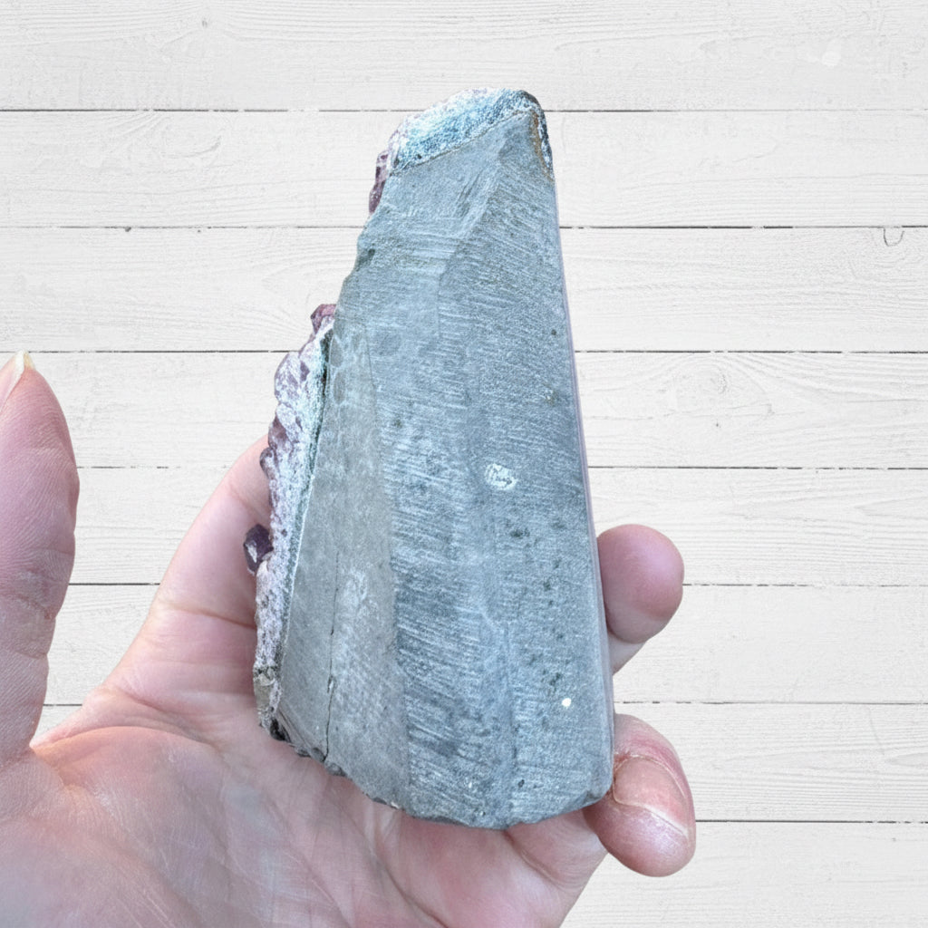 Amethyst Druzy Standing Cut Base 303 grams NPA07