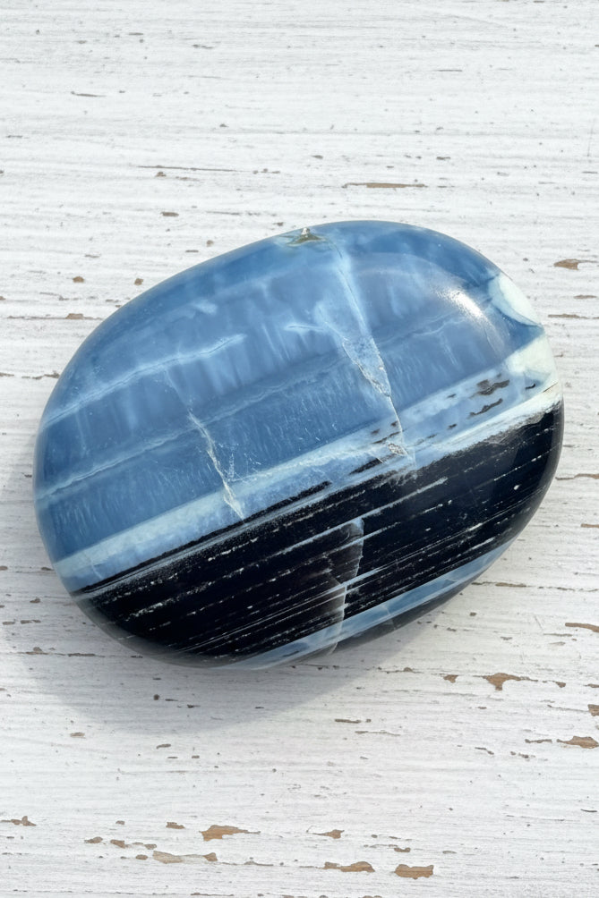Owyhee Blue Opal Palmstone 74 grams BOP09