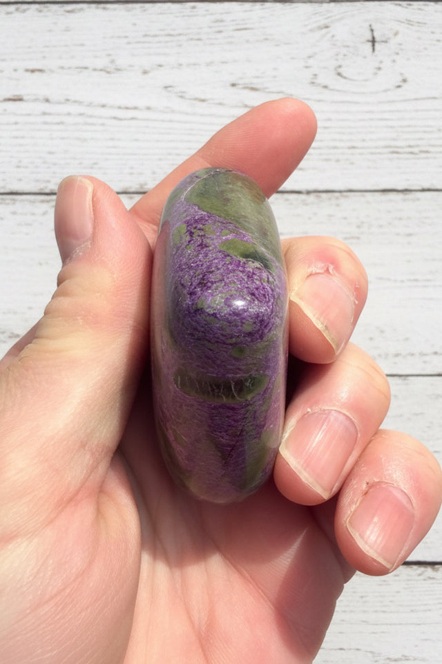 Atlantisite Stichtite Heart Crystal 114 grams AH02