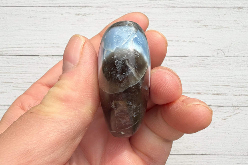 Owyhee Blue Opal Heart Crystal 76 grams BOH09