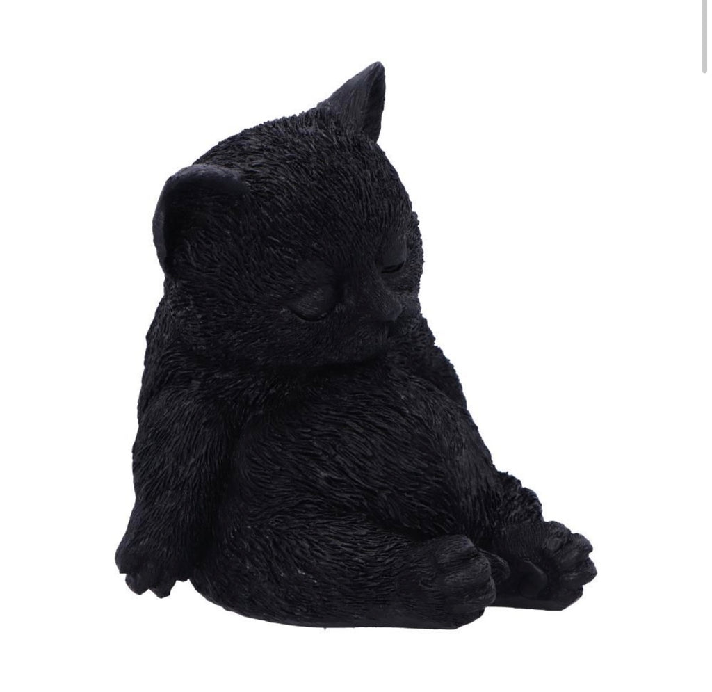 Daydream Sleeping Black Cat Ornament 13cm