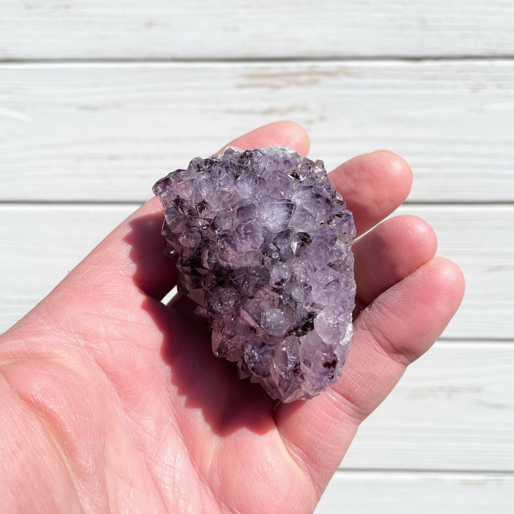 Amethyst Flower Cluster with Rutile inclusions 119 grams APF04