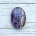 Mexican Amethyst Lace Agate Palmstone 37 grams ALAP10