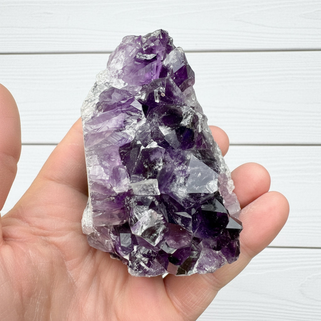 Amethyst Druzy Standing Cut Base 309 grams ACB19