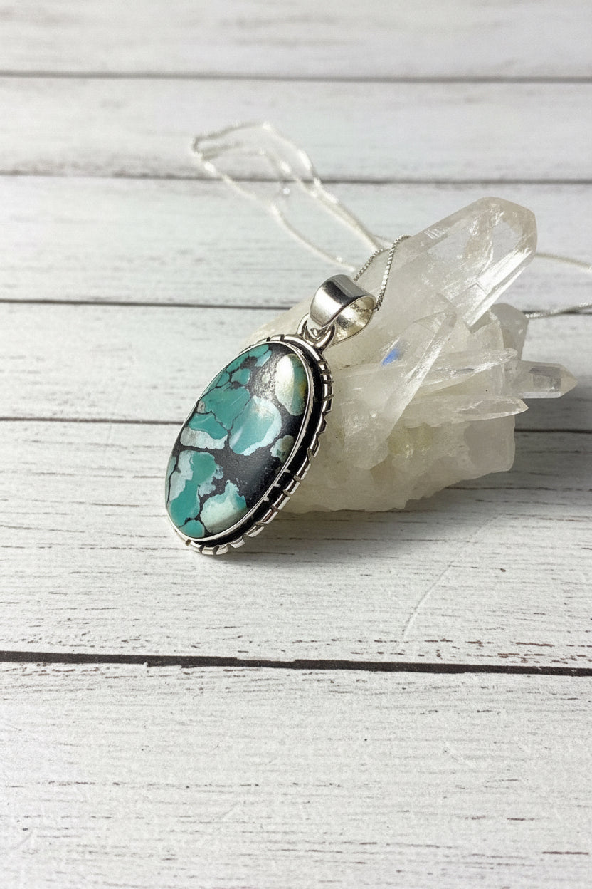 925 Sterling Silver Turquoise Pendant