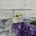 18KT Gold Plated Stainless Steel CZ Ring