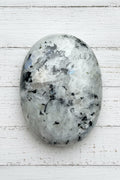 Rainbow Moonstone Palmstone 118 grams RMP09